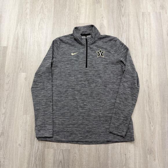 Nike Vanderbilt Commodores 1/4 Zip Pullover Women's 2XL XXL Gray Performance - Picture 1 of 9